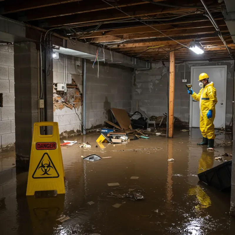 Flooded Basement Electrical Hazard in Milton, VT Property